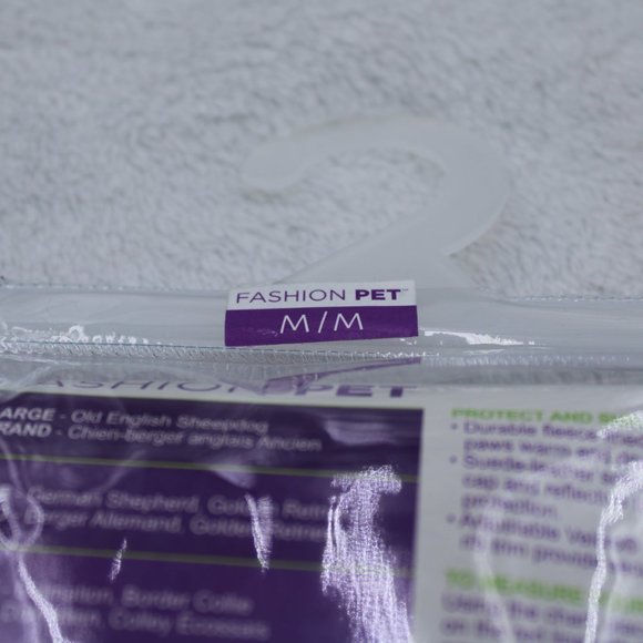 Fashion Pet Extreme Weather Boots Snow Ice Winter Dog Black Red Medium - Picture 3 of 3